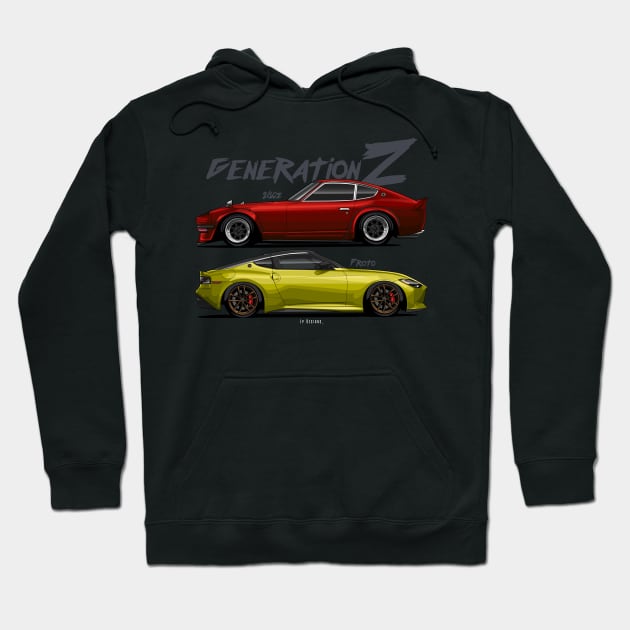 280z & Z Proto - Gen Z Hoodie by LpDesigns_